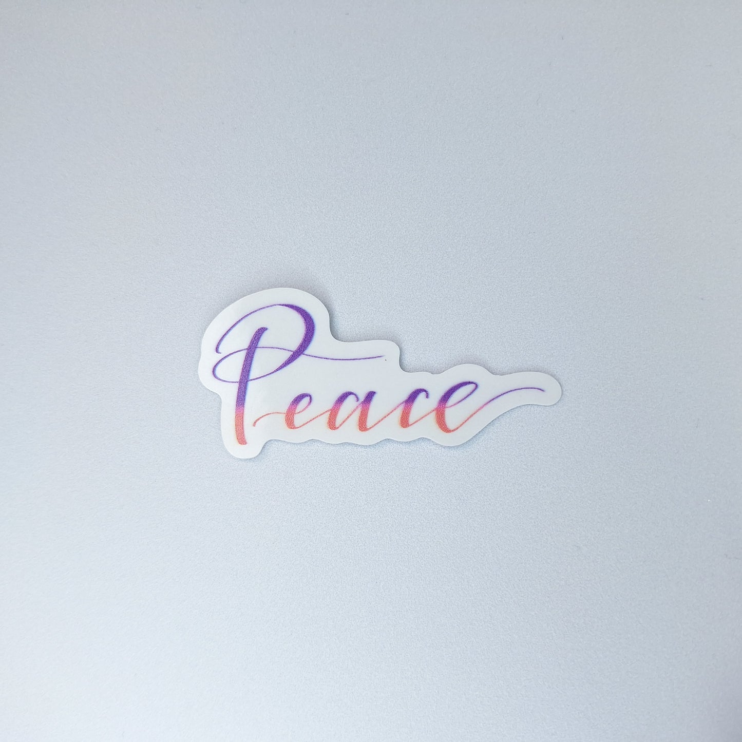 Peace Clear PVC Sticker
