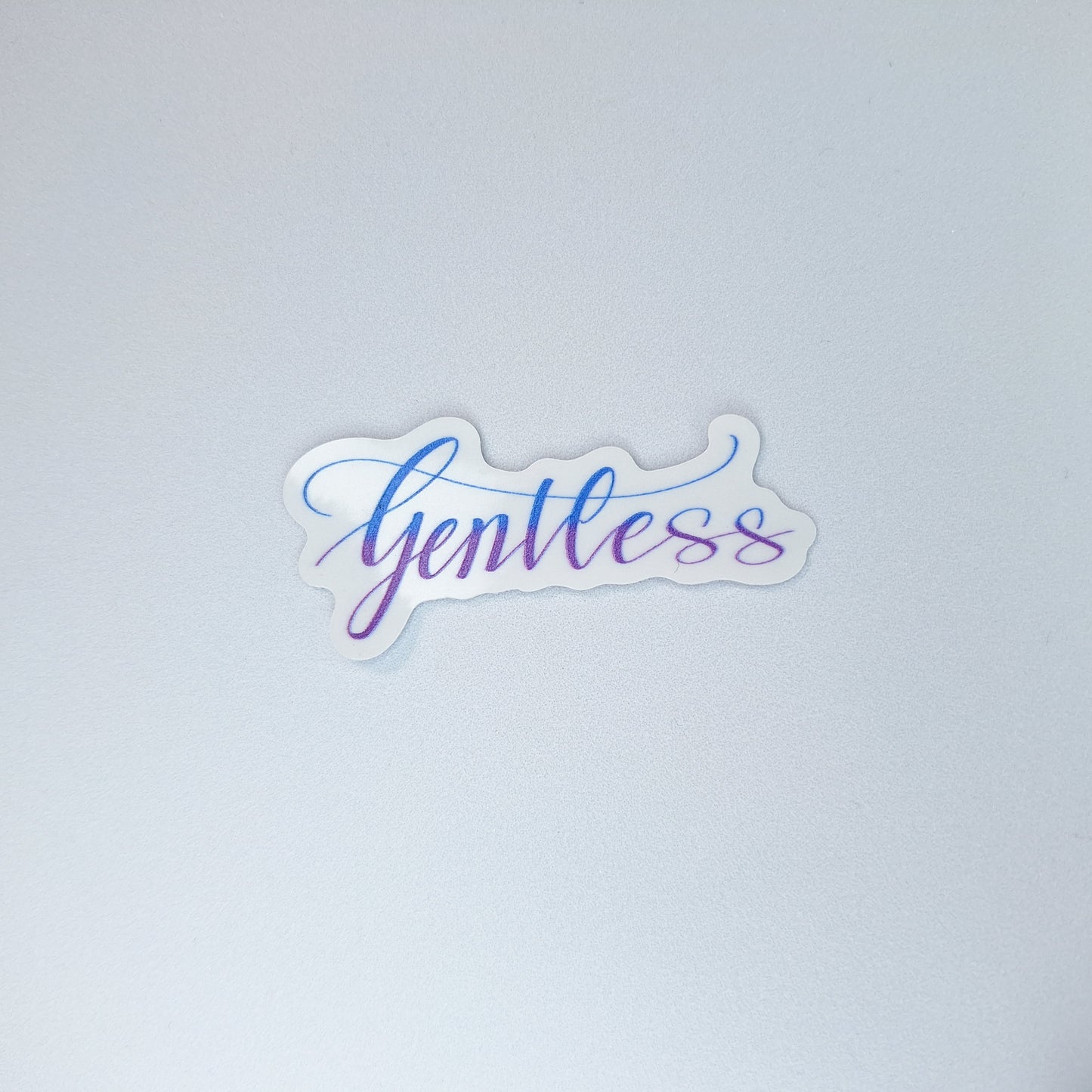 Gentleness Clear PVC Sticker