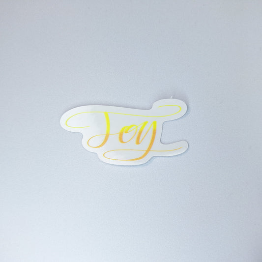 Joy Clear PVC Sticker