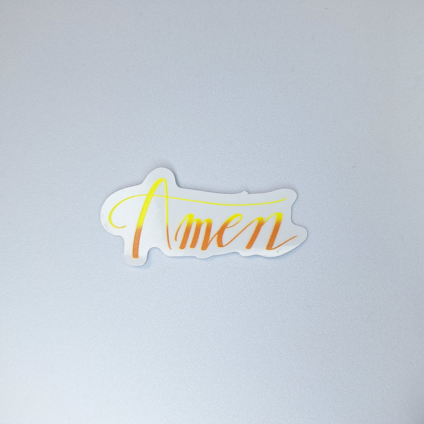 Amen Clear PVC Sticker