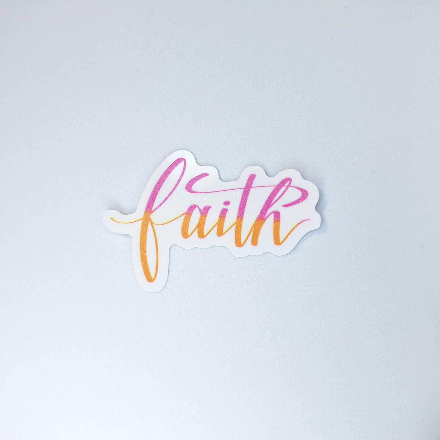 Faith Clear PVC Sticker