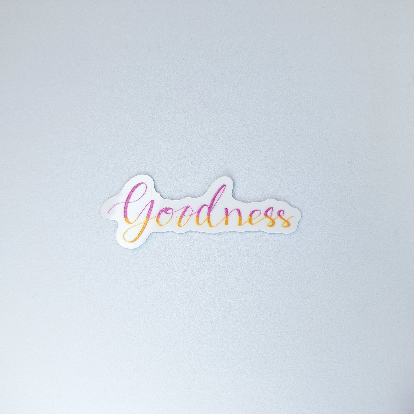 Goodness Clear PVC Sticker
