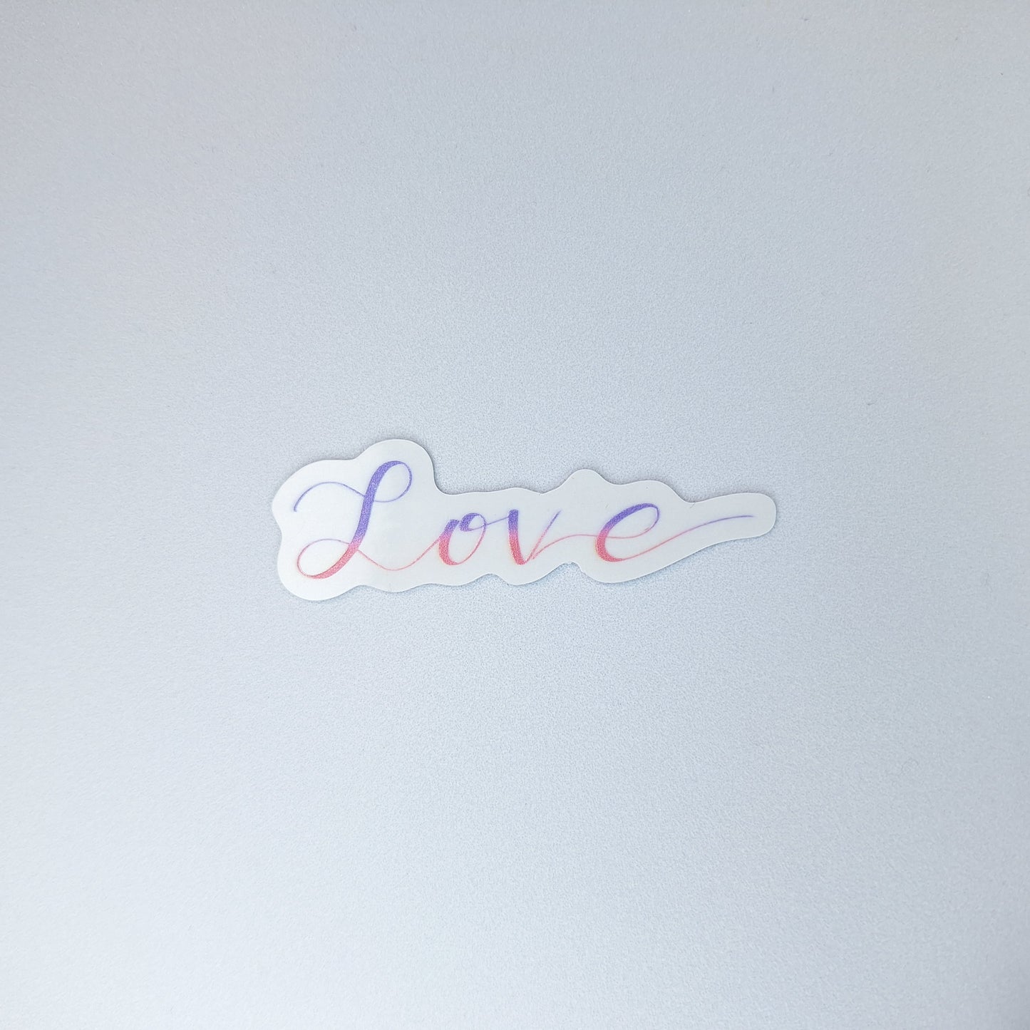 Love Clear PVC Sticker