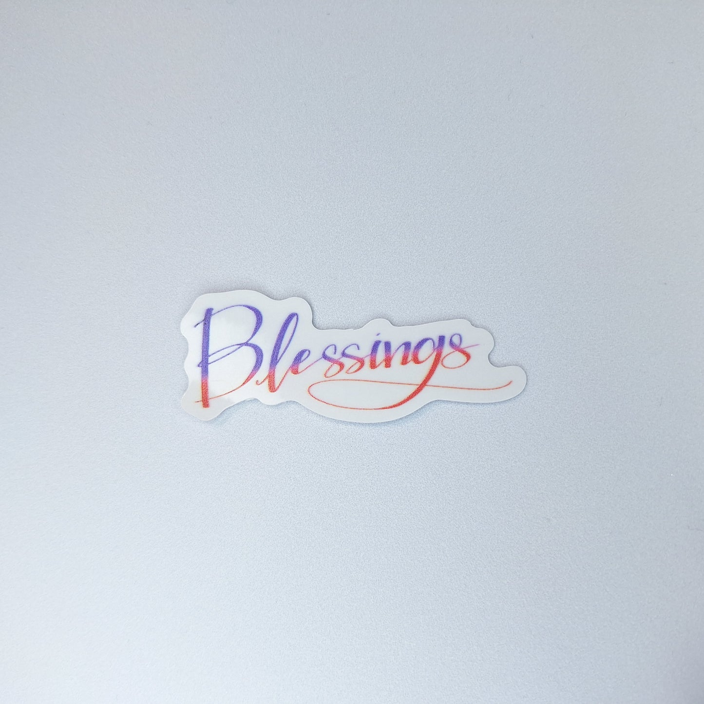 Blessings Clear PVC Sticker