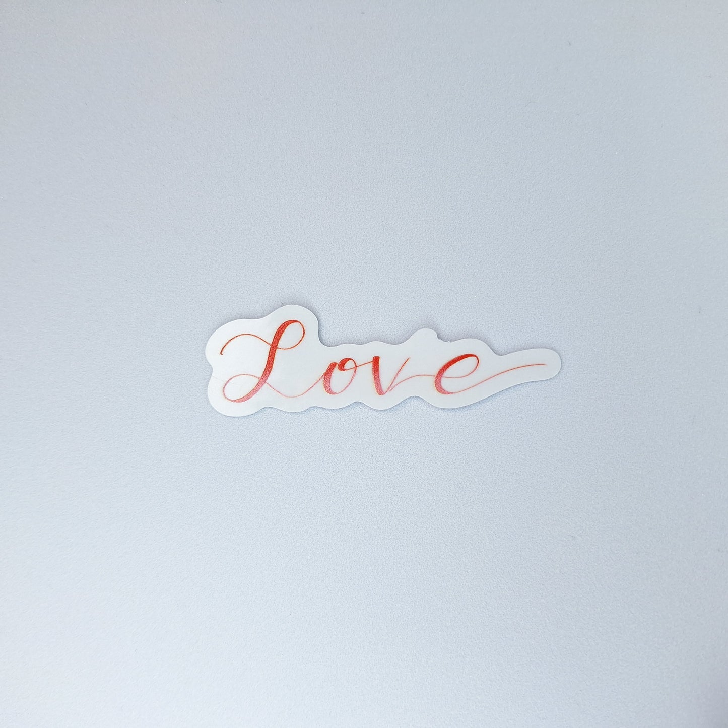 Love Clear PVC Sticker