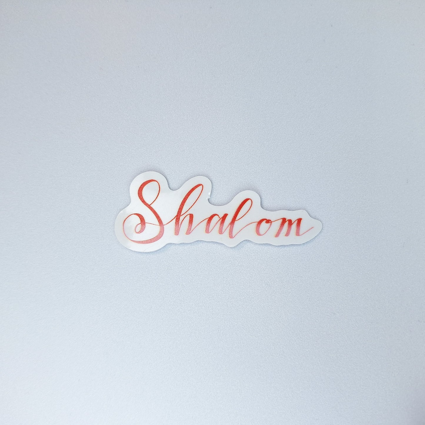 Shalom Clear PVC Sticker