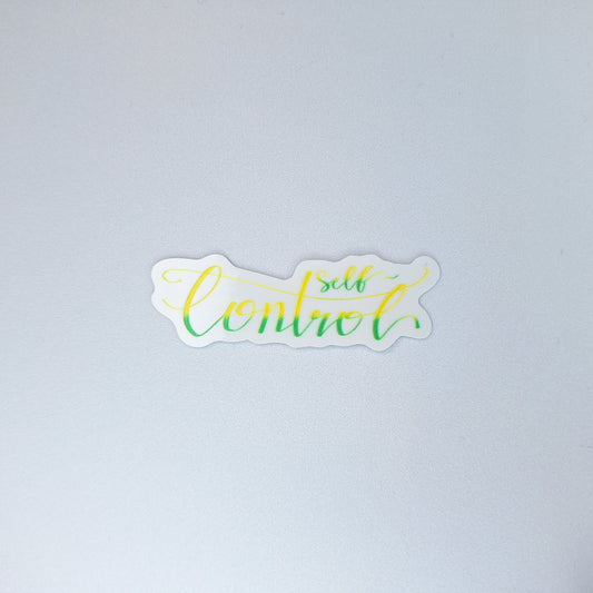 Self-Control Clear PVC Sticker