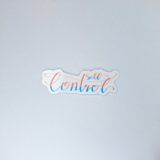 Self-Control Clear PVC Sticker