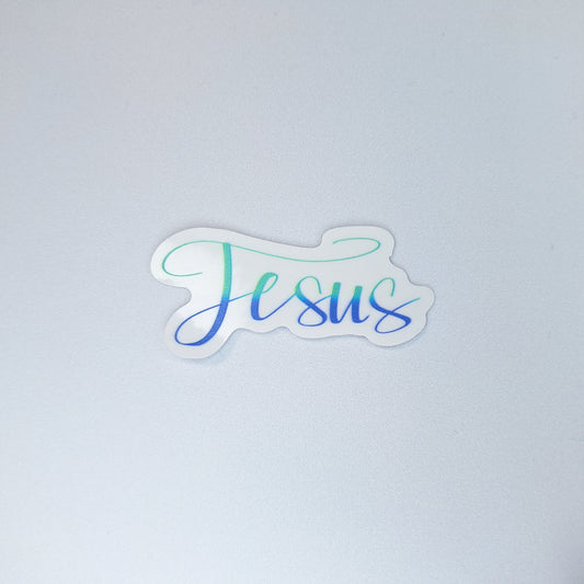 Jesus Clear PVC Sticker