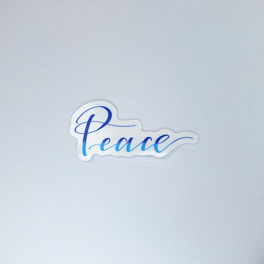 Peace Clear PVC Sticker