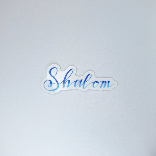 Shalom Clear PVC Sticker