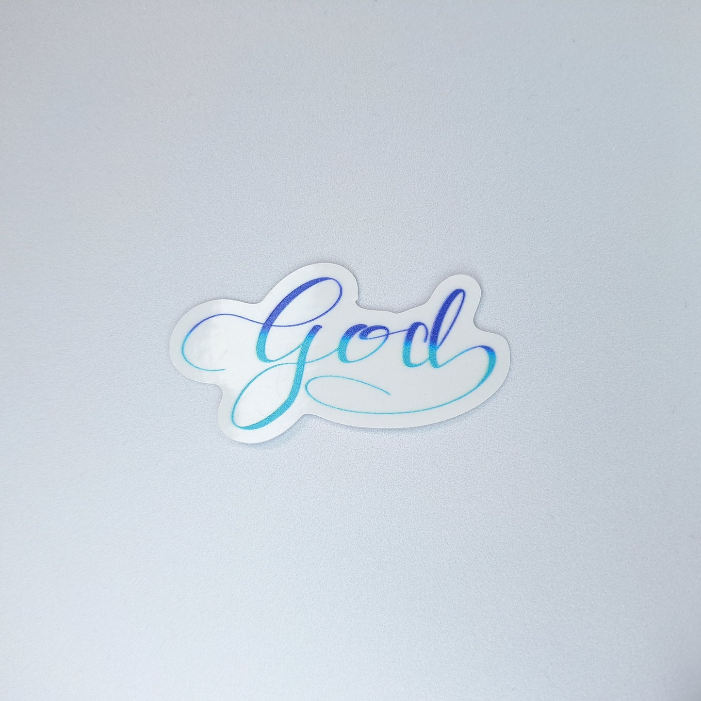 God Clear PVC Sticker