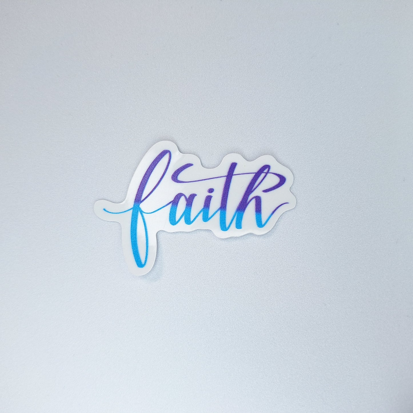 Faith Clear PVC Sticker